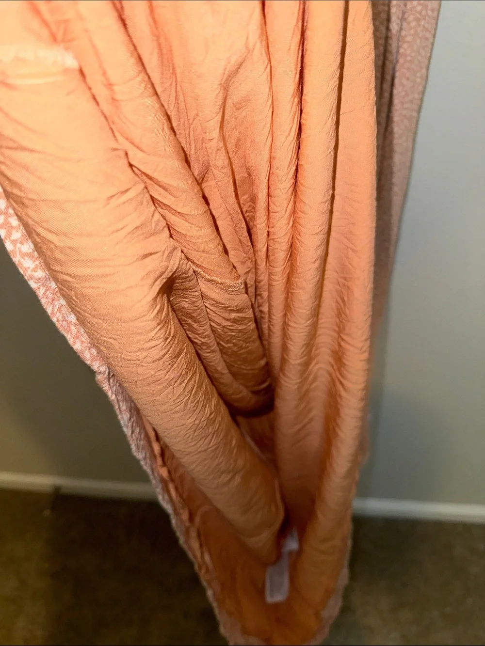 Abercrombie & Fitch Peach Floral Maxi Dress - Med Tall